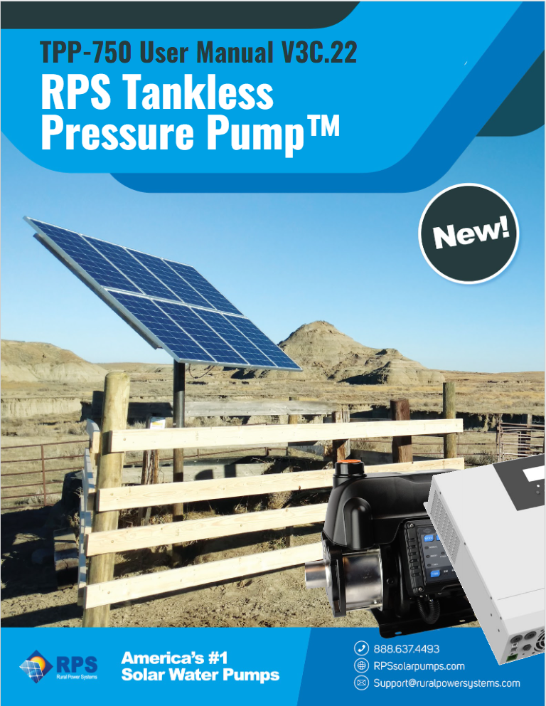 Submersible Pump in Storage Tank for Household Water – RPS Solar