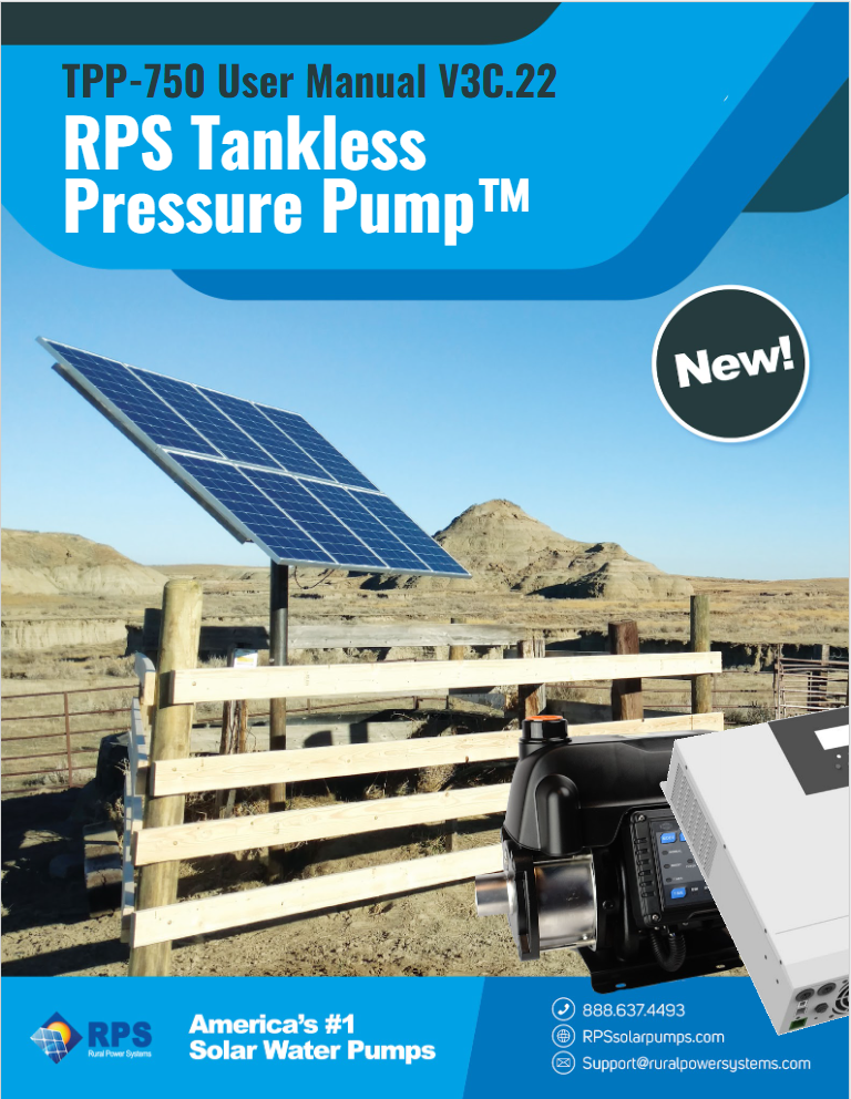 Submersible Pump in Storage Tank for Household Water – RPS Solar Pumps