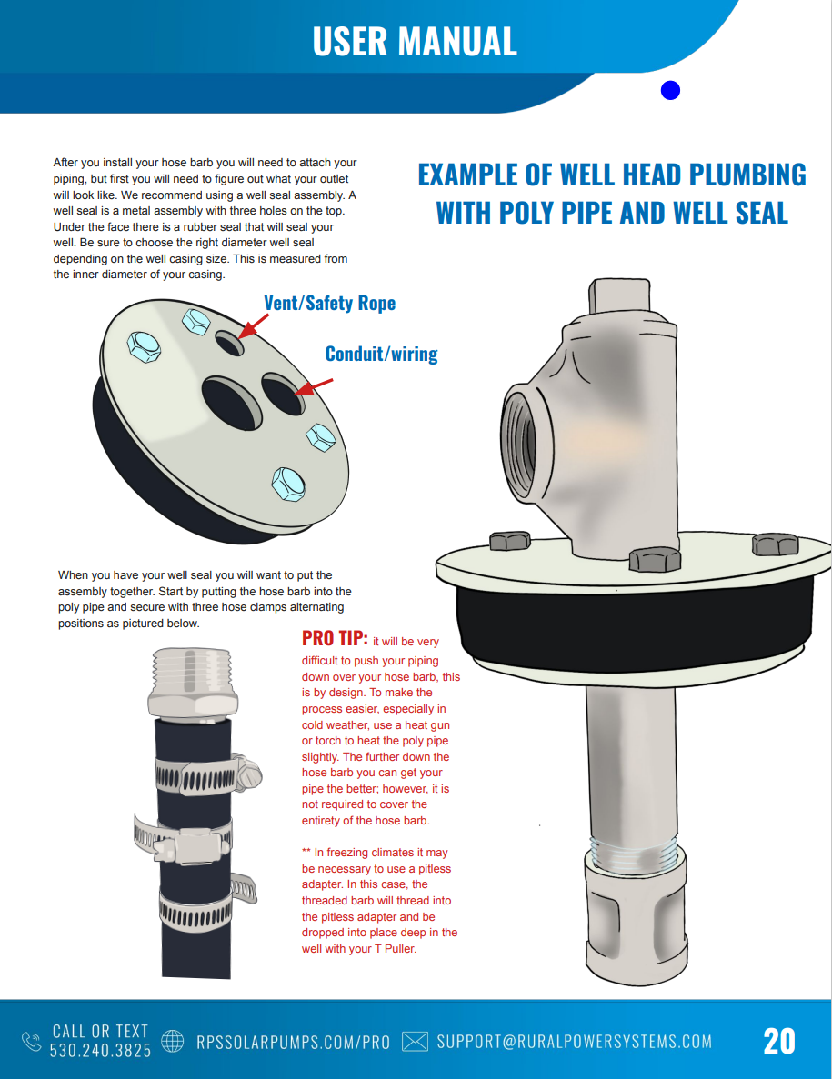 Stainless Steel Barbed Hose Fittings - For Use With Poly Pipe, Well Re —  RPS Water Pumps